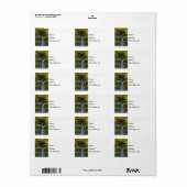 Thunder Falls Painterly Address Label Adressaufkleber (Vorne)