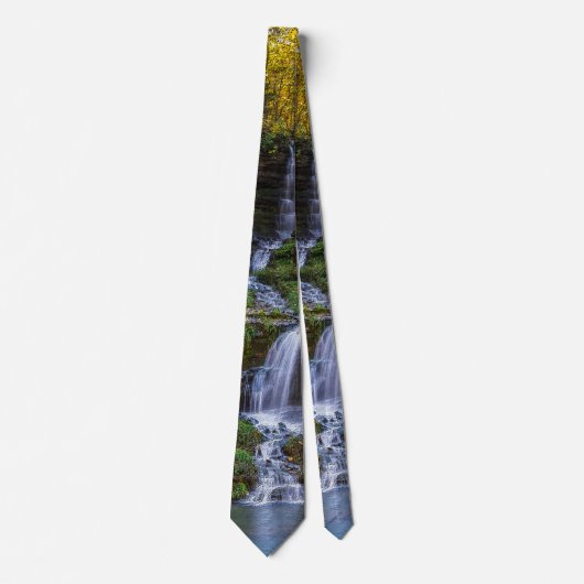 Thunder Falls Painterly Neck Tie Krawatte (Vorderseite)