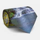 Thunder Falls Painterly Neck Tie Krawatte (Gerollt)