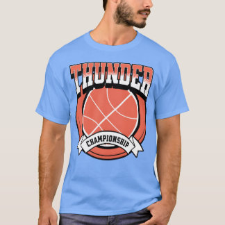 Thunder Hoops Ballers Sport-Emblem-Kunstgeschenk J T-Shirt