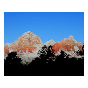 Thunder Mountain im Schnee Poster