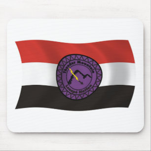 Thunder Mountain Lenape Nation Flag-Mauspad Mousepad