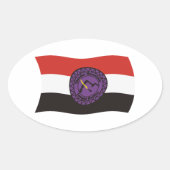 Thunder Mountain Lenape Nation Flag Sticker (Vorderseite)