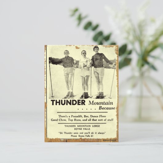 Thunder Mountain Postcard Postkarte (Stehend Vorderseite)