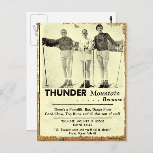 Thunder Mountain Postcard Postkarte (Vorne/Hinten)