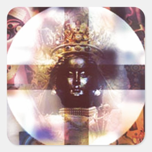 Thunder Perfect Mind Quadratischer Aufkleber (Vorderseite)