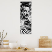Thunder Road Dreamscape in Noir Poster (Küche)
