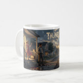 Thunder Road Liebeslied Sonnenuntergangs-Reise-Mug Kaffeetasse (Vorderseite Links)
