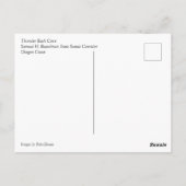 Thunder Rock Cove, Samuel H. Boardman, Oregon Postkarte (Rückseite)