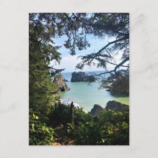 Thunder Rock Cove, Samuel H. Boardman, Oregon Postkarte (Vorderseite)