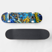 Thunder Rush Neon Blitz Street Skate Kunst Skateboard (Horizontal)