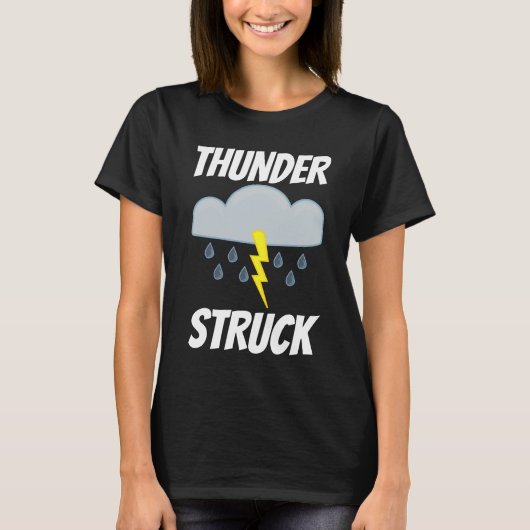 THUNDER STRUCK Vintag Rock T - Shirt (Vorderseite)