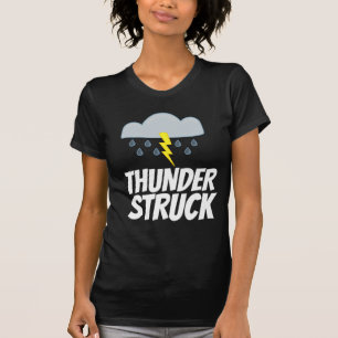 THUNDER STRUCK Vintage Heavy Metal Musik T-Shirts