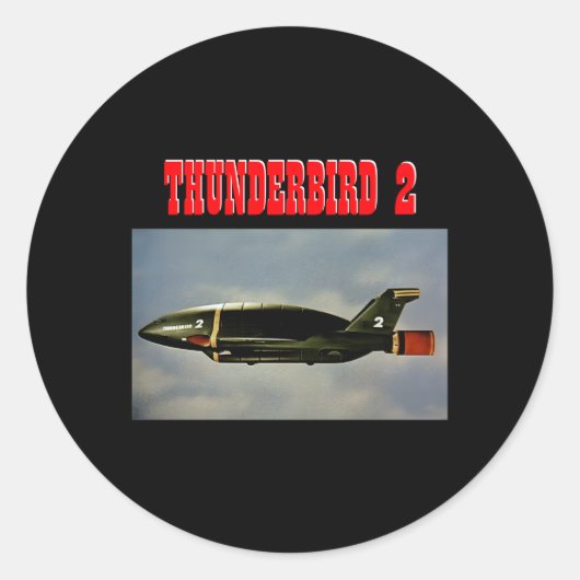 Thunderbird 2 Foto Thunderbird Flugzeug Runder Aufkleber (Vorderseite)
