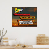 Thunderbird Casino Sign Las Vegas Retro Poster (Küche)