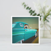 Thunderbird Classic Car - Mini Print (Stehend Vorderseite)