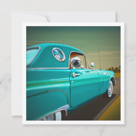 Thunderbird Classic Car - Mini Print (Vorderseite)
