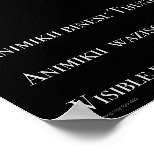 Thunderbird Constellation Ojibwe Poster (Ecke)