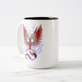 Thunderbird Cryptid Creature Zweifarbige Tasse (Vorderseite Links)