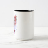 Thunderbird Cryptid Creature Zweifarbige Tasse (Mittel)