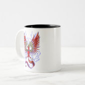 Thunderbird Cryptid Creature Zweifarbige Tasse (Vorderseite Links)