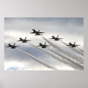 Thunderbird Delta Formation Poster