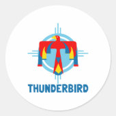 Thunderbird Design Runder Aufkleber (Vorderseite)