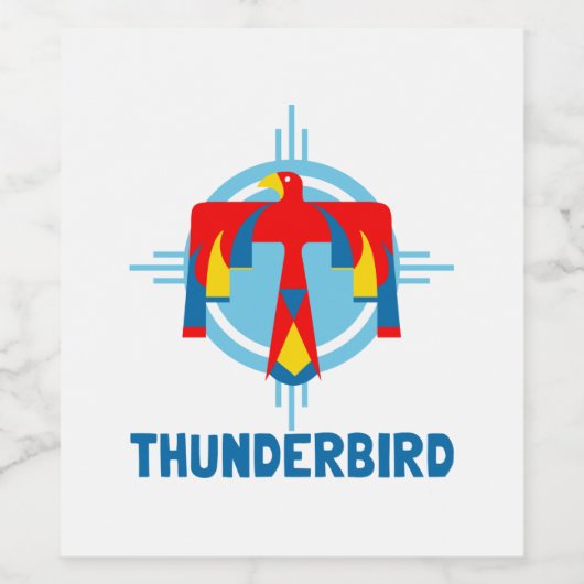 Thunderbird Design Weinetikett (Einzelnes Label)