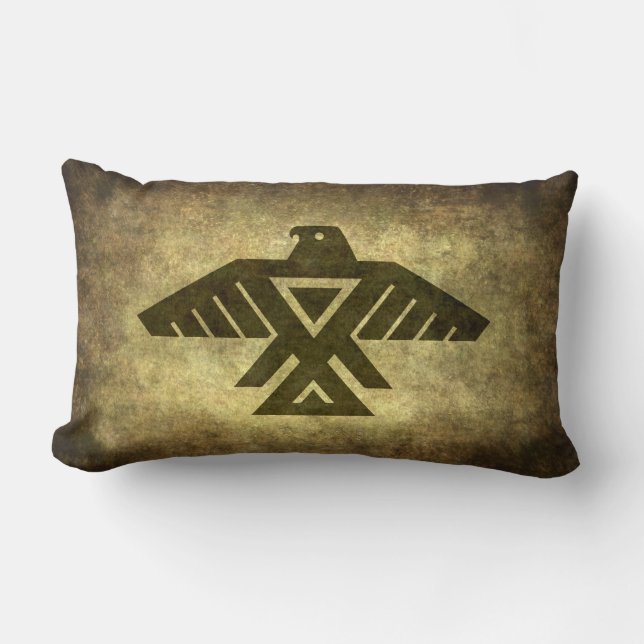 Thunderbird - Emblem der Anishinabe Leute Lendenkissen (Vorderseite)