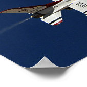 Thunderbird Flight Demonstration Team Poster (Ecke)