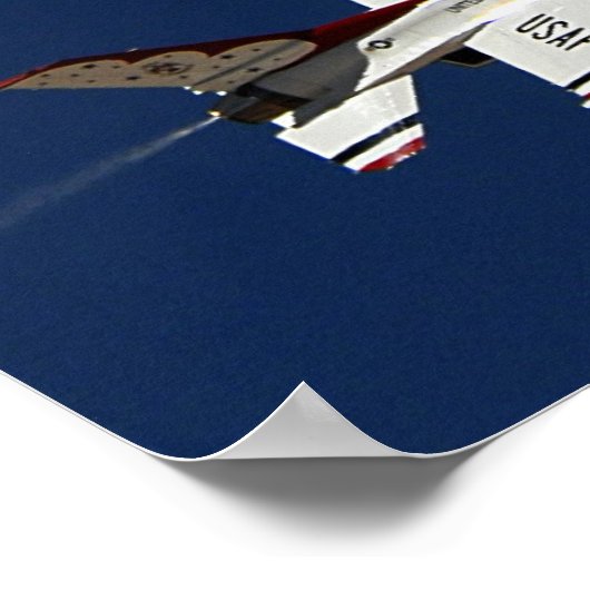 Thunderbird Flight Demonstration Team Poster (Ecke)