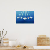 Thunderbird Flight Demonstration Team Poster (Küche)