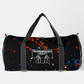 Thunderbird Golf Duffle Bag - Black Spritzer (Rückseite)