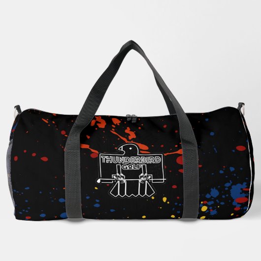 Thunderbird Golf Duffle Bag - Black Spritzer (Rückseite)