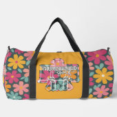 Thunderbird Golf Duffle Beutel - Blumen + Orange Bag (Vorderseite)