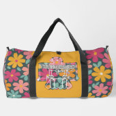 Thunderbird Golf Duffle Beutel - Blumen + Orange Bag (Rückseite)