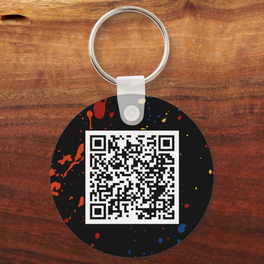 Thunderbird Golf Schlüsselanhänger - Spritzer QR (Rückseite)