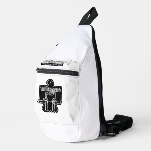 Thunderbird Golf Sling Backpack Crossbody Bag (Rechte Ecke)