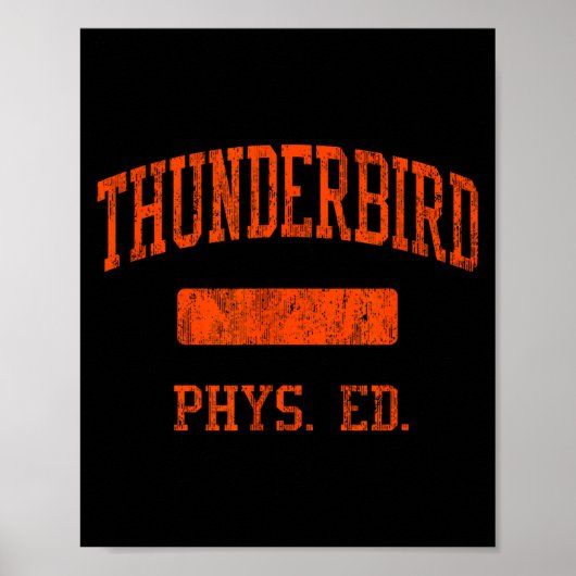 Thunderbird High School Hs Pcute Ss Cute Ssnix Az Poster (Vorne)