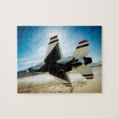 Thunderbird-Jet-Kämpfer-Flugzeug-Puzzle Puzzle (Horizontal)