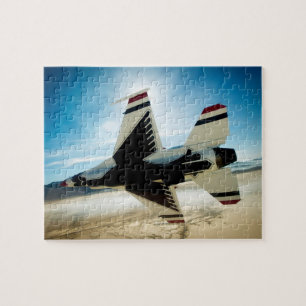Thunderbird-Jet-Kämpfer-Flugzeug-Puzzle Puzzle