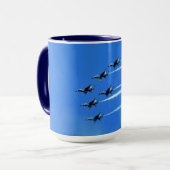 Thunderbird Jets (sechs) Flyby-Tasse Tasse (Vorderseite Links)