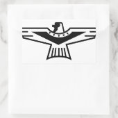 Thunderbird-Kontur Rechteckiger Aufkleber (Tasche)