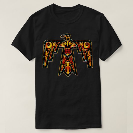 Thunderbird Native American Vogel Totem-Amsel T-Shirt (Design vorne)