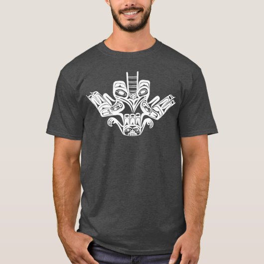 Thunderbird Northwest Haida Stamm Indischer T-Shirt (Vorderseite)
