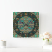 Thunderbird Quadratische Wanduhr (Zuhause)