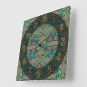 Thunderbird Quadratische Wanduhr (Winkel)