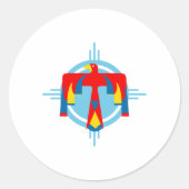 Thunderbird Runder Aufkleber (Vorderseite)
