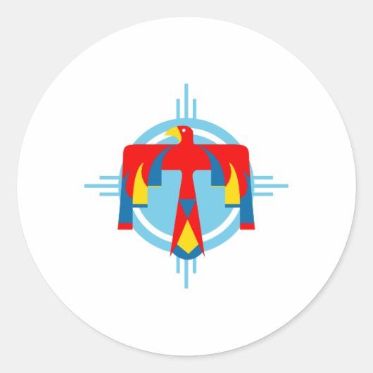 Thunderbird Runder Aufkleber (Vorderseite)