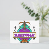 Thunderbird-Schild Postkarte (Stehend Vorderseite)